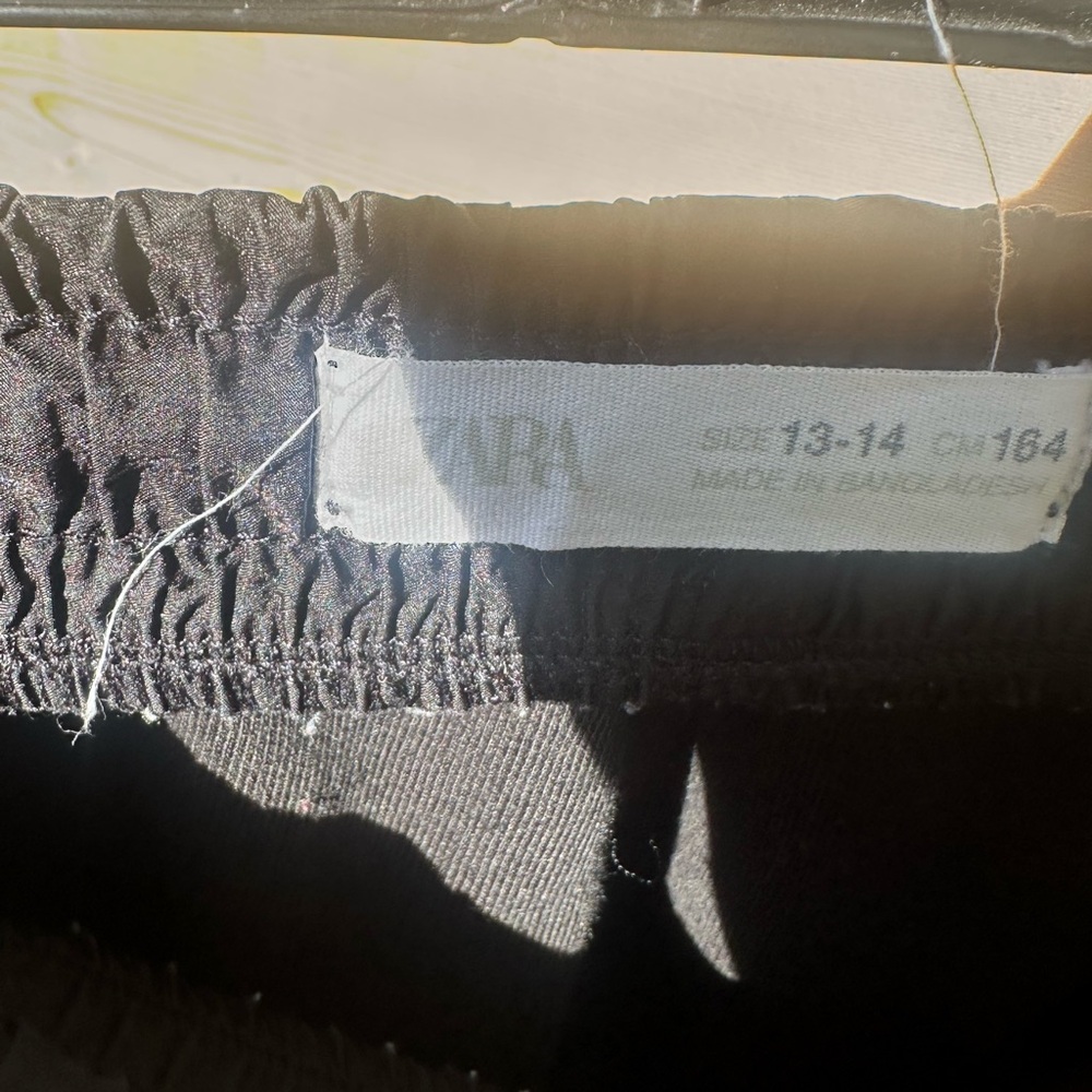 Zara Kids Black Cartoon Joggers with Tapered Ankles | Size 13-14 - Picture 4 of 4